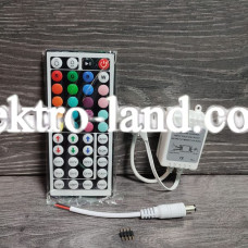  Контроллер для RGB ленты  инфракрасный 12A пульт 44 кнопки AVT 